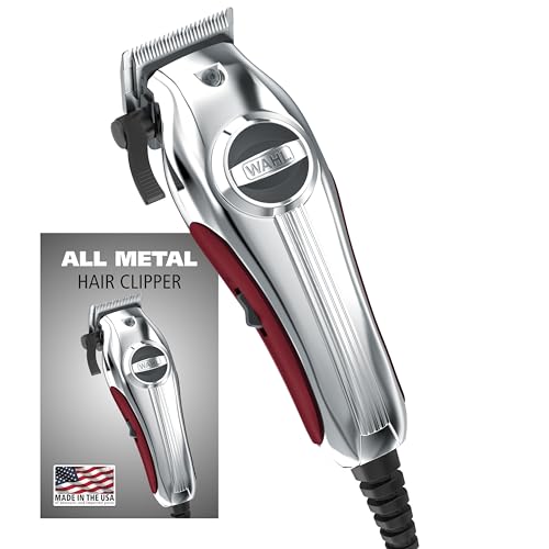 Wahl USA Pro Ultra Quiet High Torque Corded Hair Clipper for Ultra Quiet Operation and Cooler Operating Temperatures, Metal Housing with Bonus Hair Clipping Guard Caddy097
