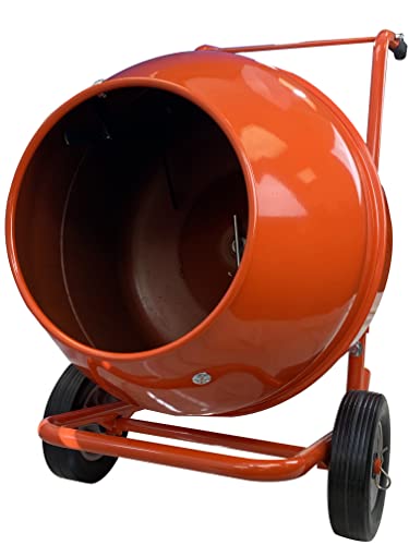 MAKAHA 5 Cubic Feet Wheel Barrow Portable Cement Concrete Mixer Rollaway Electric