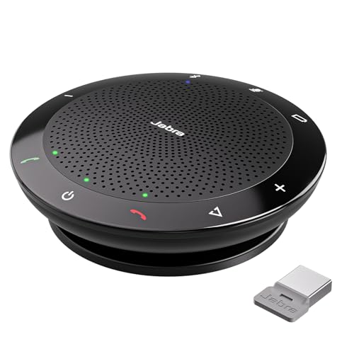ITSPWR Jabra Speakerphone 510+ UC - Wireless Portable Conference Bluetooth Speaker with Microphone Contains Link 370, Echo Cancellation, Plug&Play, Comes Bundle