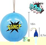 MAXDUCK 30Pack Hero Punch Balloons for Kids, Party Game Favor Supplies Decorations, Assorted Color Comic Hero Design Punch Balloons for School Classroom Game, Kids Hand Out