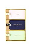 Eccolo World Traveler Luggage Tag Set of 3, Aloha, Aloha, One Size