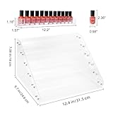 BTremary Clear Nail Polish Paint Organizer Holder Rack Shelf 6 Tier Acrylic Tattoo Ink Essential Oil Display Stand Holds Up to 48-96 Bottles for Table (Fit 1-2oz Bottles)