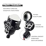 3.0 Inch BI Projector Lens Car Retrofit Kit with High Low Beam Function-6000K White 25,000lm Focus Beam Clear Cut off Line No Blind Oncoming Car Upgrade Bi-Xenon Projector Lens