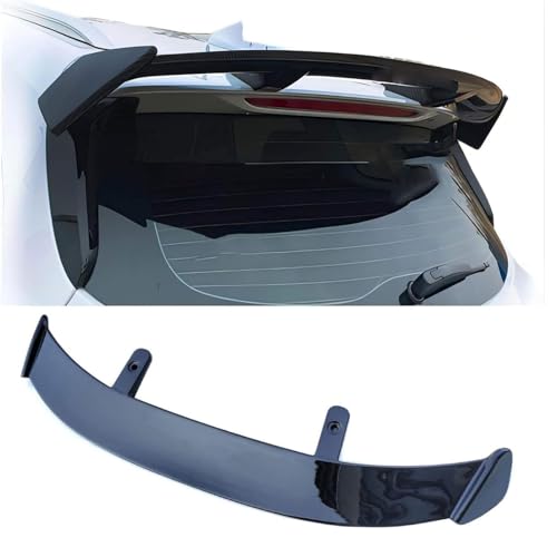 WXJMZMGDM Car Rear Spoiler for Smart fortwo/Brabus fortwo C451 A451 Coupé/Cabrio (C 451) 2007-2015, Rear Trunk Spoiler Tail Wing Rear Roof Spoilers Lip, Car Styling Accessories,Bright Black