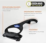 Bakblade 2.0 Back Shavers for Men: DIY Hair Shaver, Safety Blade Technology & Ergonomic Handle, Wet & Dry Shaving (Extra Blades Included)