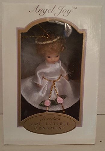 DG CREATIONS Angel Joy Porcelain Collectible Ornament, Dress Color Varies