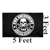 KENPMA 4 Pieces Gadsden American Flag - 2nd Amendment Flag - Come and Take It Flag - Dont Tread On Me Flag 3x5 ft with Grommets - Printed Polyester - Indoor/Outdoor - Vibrant Colors - Fade Resistant