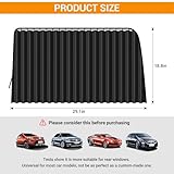 ZATOOTO Car Side Window Sun Shades - Privacy Magnetic Black 2 Pcs Covers Blinds Curtains - Auto Accessories Sunshades Keeps Cooler Screen for Baby Sleeping