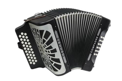 Hohner Compadre Diatonic Accordion - Keys of FBbEb (FA) - Black