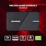 AVerMedia HDMI Capture Card - Gaming, Video Streaming, 4K Capture Card for PS5, Xbox Series X/S, Xbox One, PS4, Nintendo Switch, Windows 11 / Mac Os12, HDR & VRR Support - GC551G2 Live Gamer Extreme 3