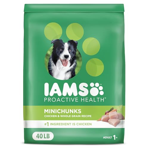 IAMS Proactive Health Minichunks Adult Dry Dog Food with Real Chicken, 40 lb. Bag