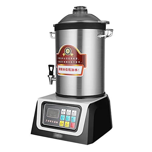 MNSSRN Stainless Steel Commercial Soymilk Machine, Large-Capacity 12L/20L Separated Grains Freshly Refined Soymilk Canteen Breakfast Shop Soymilk Machine,12L