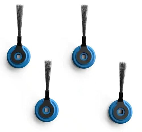 1 Pair of Replacement Side Brushes for Robotic Vacuums, Compatible with Various Models, Blue