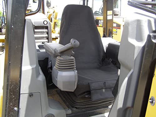 Made in USA - Mid Back Loader Dozer Heavy Equipment Vinyl Seat Cover - 20x25, Heavy Duty Vinyl, Jay's Equipment Seat Covers