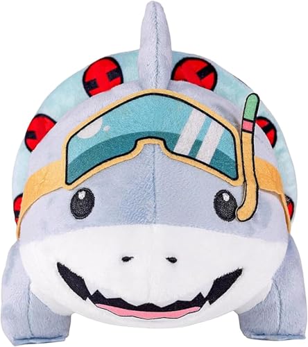 GALAXY GLOW Cute Land Shark Plush Toy 9.8 Inch Soft Stuffed Animal Pillow Doll for Boys Girls and Kids Adorable Swimwear Shark Plushie Gift