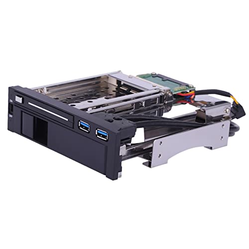 MOWEO Dual Bay 3.5" + 2.5" Inch SATA III Hard Drive HDD & SSD Tray Caddy Internal Mobile Rack Enclosure Docking Station with USB 3.0 Port Hot Swap
