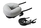 EARTHLITE Massage Table Face Cradle FLEX-REST - Self-Adjusting, Flexible Platform with Strata Memory Foam Face Pillow, Vanilla Crème