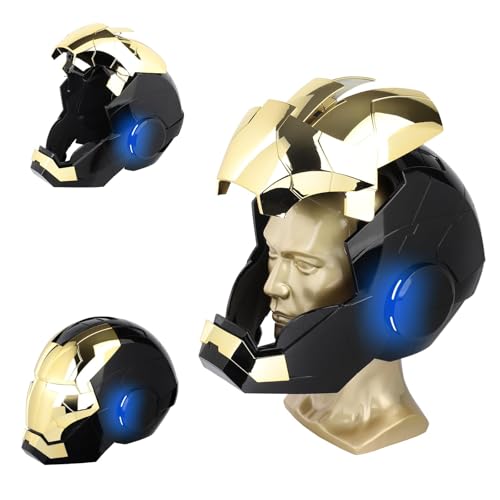 Iron-Man MK 5 Wearable Electronic Helmet: Voice & Remote Controlled, LED Eyes & Sound Effects, Perfect Super Hero Movie Prop and Figure for Adults Collectors- Ideal Gift for Halloween & Christmas