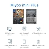 Miyoo Mini Plus Handheld Game Console with Dedicated Storage Case 3.5 Inch Portable Retro Video Games Consoles Built-in 64G TF Card 10,000+ Classic Games Support HDMI and TV Output