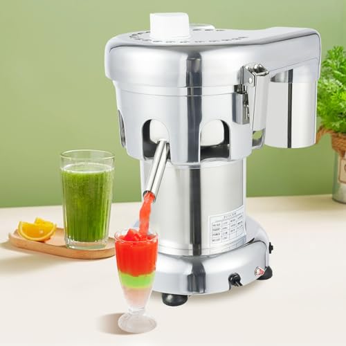 Commercial Juice Extractor 110V 370W Heavy Duty Fruit Vegetables Juicer Machine Stainless Steel Juice Maker Squeezer for Home Restaurant