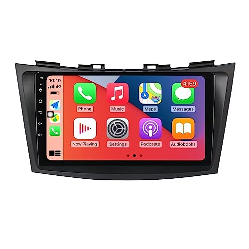 9" Car Radio Stereo for Suzuki Swift 2011 2012 2013 2014 2015 Dash Kit,4+64GB 8-Core Android11 GPS Navigation Multimedia Player with Car-Play Android Auto