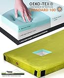 Gaialoop Thick Memory Foam Camping Mattress Sleeping Pad [Car/Tent/Cot] 3 Inch Portable Floor Play Mat Roll Up Mattress for Guests Kids Adults Sleepover Travel [Cot: 72 * 24 * 3"]