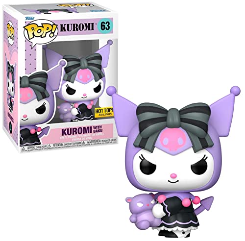 POP Funko Sanrio Pop! Kuromi (with Baku) Vinyl Figure Hot Topic Exclusive, Purple (66430)