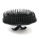 Segbeauty Mens Shampoo Brush, 4pcs Scalp Massage Brushes, Massage Hair Brush Floriated Shower Comb for Deep Cleaning Hair Men's Hand Brush Plastic Growth Beard Brush Pet Grooming Round Palm Brush