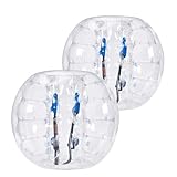 VEVOR Inflatable Bumper Balls 2-Pack, 4FT/1.2M Body Sumo Zorb Balls for Teen, 0.8mm Thick PVC Human Hamster Bubble for Outdoor Team Gaming Play, Bumper Bopper Toys for Garden, Yard, Park