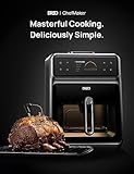 Dreo ChefMaker Combi Fryer, Cook like a pro with just the press of a button, Smart Air Fryer Cooker with Cook probe, Water Atomizer, 3 professional cooking modes, 6 QT