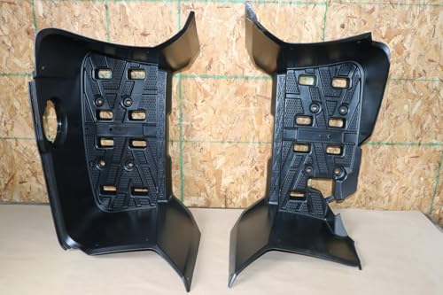 Vito's Performance Products 2 x OEM Floorboard Footrest Footwell Guards L+R, Fits Yamaha Kodiak Grizzly 550 700, Black Plastic, Rear, ATV