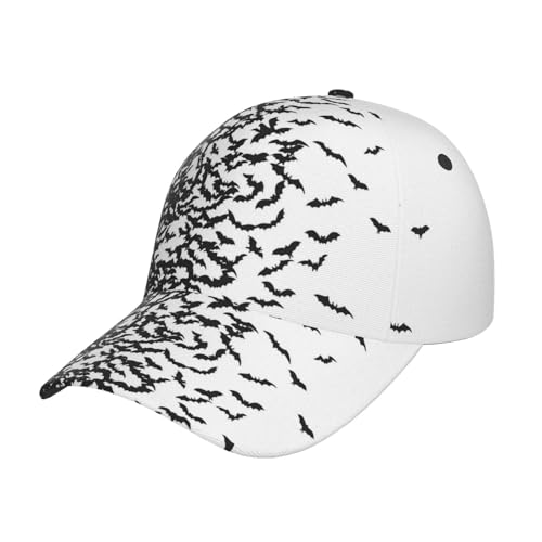 ROSIHODE Gothic Goth Bat Baseball Cap for Men Women Adjustable Trucker Hat for Running Sports Hiking Beach