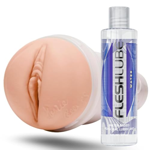 Fleshlight Girls | Kenzie Reeves | Cream Puff | Hyper Real Male Sex Toy | with 8 oz Fleshlube Water