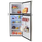 RecPro RV 10 Cubic Foot Stainless Steel Refrigerator