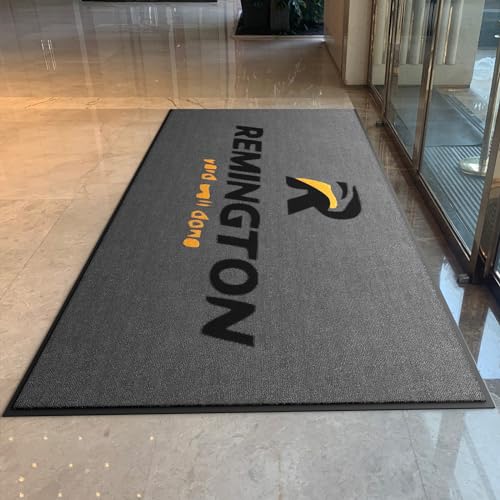 ALLEVI Custom Door Mat Indoor Welcome Mat Low Profile Front Door Mat Personalized Commercial Logo Mats, 36''x48''/3'x4'