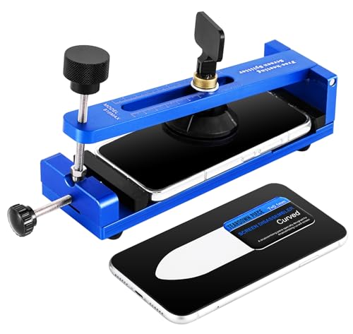 MXBAOHENG Phone Screen Separator Tool Machine with Suction Cup, Mobile Phone Free-Heating Screen Removal Tool Kit for LCD Phone Screen 6” 6.4” (Blue)