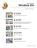 Duck Brand Winter Window Insulation Kit – Window Seal Rolled Shrink Film Covers Up to 15 3’ x 5’ Windows – Window Tape Included – Easy Indoor Installation - Clear - 15-Pack (288069)