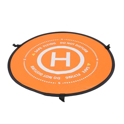 ciciglow Double Sided Drone Landing Pad, 75cm Portable Rainproof Landing Mat for RC Drones Helicopter PVB Mini Drones Accessories Quadcopter Landing Pads, Reflective Strips (75cm)
