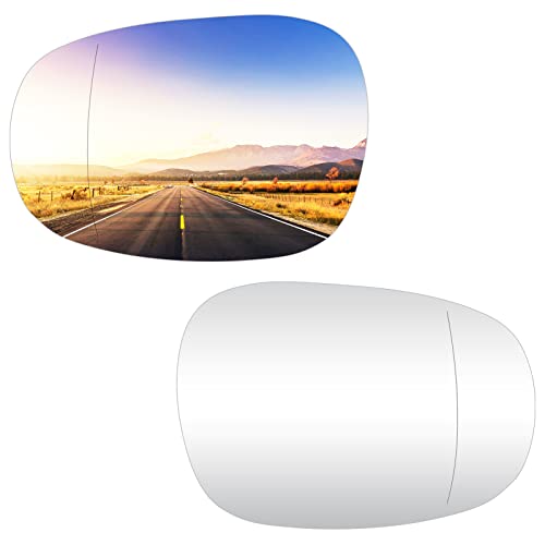 Left & Right Side Heated Mirror Glass Fits for BMW 125i 128i 135i 135is 320i 323i 325i 328i 335d 335i xDrive 335is 2009 2010 2011 2012 2013 Replacement for 51167252893 51167252894 for 2 PIN
