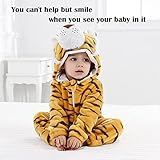 QIAONIUNIU Halloween Baby Tiger Costumes Toddler Outfit Infants Cosplay Romper 6-12 Months