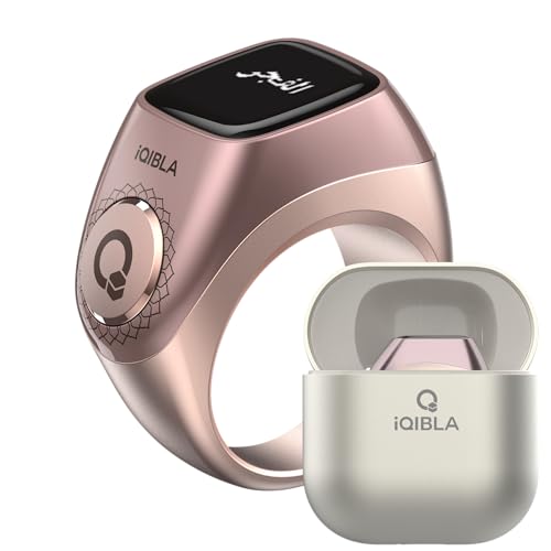 TAKVA - Zikr Ring Flex Pro | Improved, Smart Tasbih Ring (Interchangeable Ring Sizes) (Rose Gold)