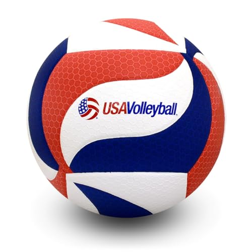 Molten FLISTATEC Volleyball - Official Volleyball of USA Volleyball, Red/White/Blue