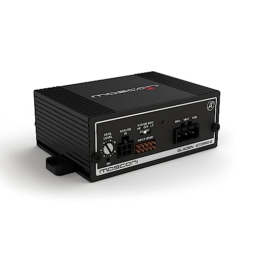 Mosconi ATOMO 2, 2 -Channel Class D Ultra Compact Amplifier (2 X 100w / 1 X 220w (Btl) @ 4 Ohm)