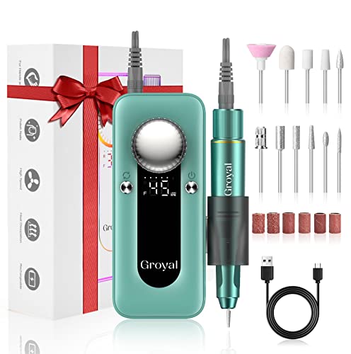 Electric Nail Drill Professional, 45000RPM Cordless Electric Nail File for Acrylic Gel Nails, Professional Nail Drill Manicure Pedicure Polishing Shape Tools for Home Salon