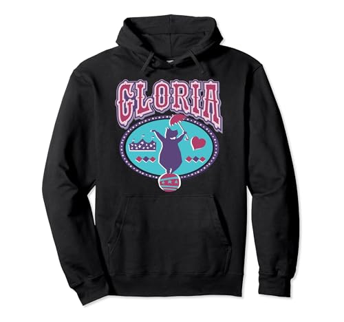 Madagascar Gloria Circus Hippo Silhouette Poster Pullover Hoodie
