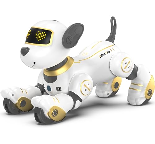 SONOMO Remote Control Robot Dog Toy for Kids, Programmable Robotic Puppy, Smart Interactive Stunt Robot Dog Toy for Kids 3-8 Year Gift