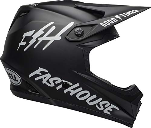 BELL Full-9 Fusion MIPS Adult Full Face Bike Helmet - Fasthouse Matte Black/White, Medium (55-57 cm)