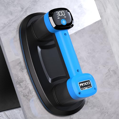 Electric Battery Suction Cup – Cordless Vacuum Lifter for Tiles, Glass, Marble – Dual Motors, 660 LBS/300 KG Suction, LCD Display, 4500mAh Battery, 12h Runtime – For Smooth & Lightly Textured Surfaces