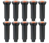 Rain Bird 1800 Series Pop-Up Sprinklers 10 PACK - Nozzles NOT included - RainBird 4" 1804 model pop up irrigation sprinkler for lawn, yard, garden, planter beds
