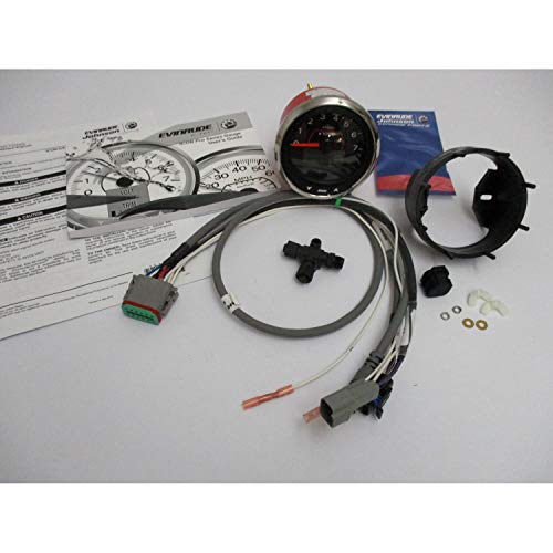 Evinrude Etec New Icon Tach Pro Tachometer Kit 4" Black 7000 RPM 0768007; 768007